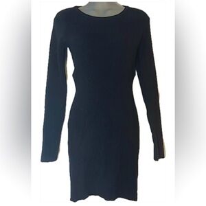 Bella Mae sweater dress with back cut outs. Black Size Jrs. large.